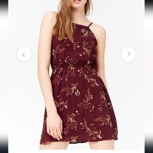 Forever 21 Floral Fit and Flare Spaghetti Strap Dress Medium